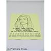 Image 1 : Management Hand Drawn Flyer of Sue (Jennifer Anniston) Movie Props