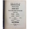 Image 2 : Charlton Heston Signed "Crucifier Of Blood" Program Book