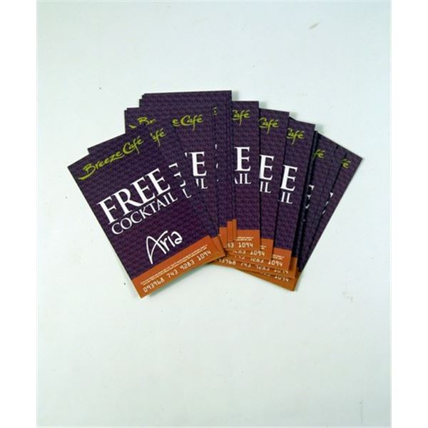 Last Vegas Aria Hotel Free Cocktail Coupons Movie Props