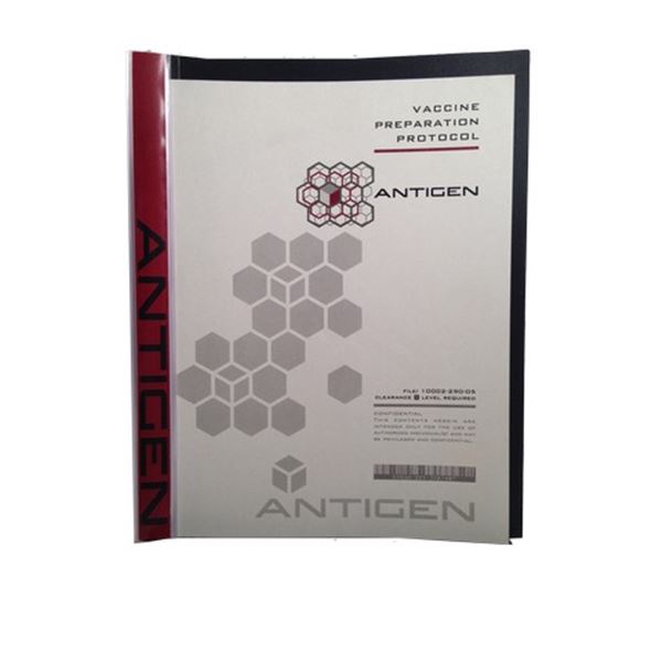 Underworld: Awakening Antigen 'Vaccine Perperation Protocol' folder Movie Props
