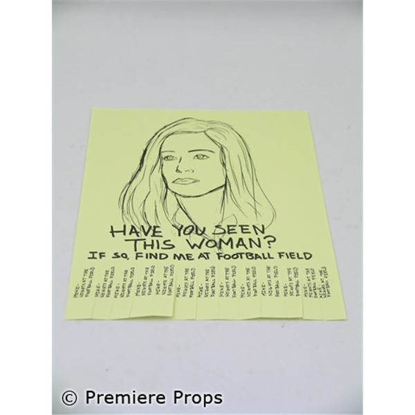 Management Hand Drawn Flyer of Sue (Jennifer Anniston) Movie Props