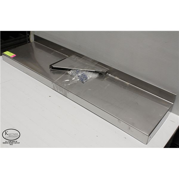 NEW STAINLESS STEEL SHELF 8" X 32"