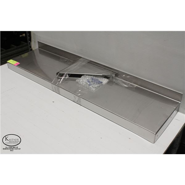 NEW STAINLESS STEEL SHELF 8" X 32"
