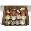 Image 1 : FLAT OF 15 NEW COPPER LINED ORNATE WATER CUPS