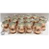 Image 1 : FLAT OF 16 NEW COPPER LINED ORNATE WATER CUPS