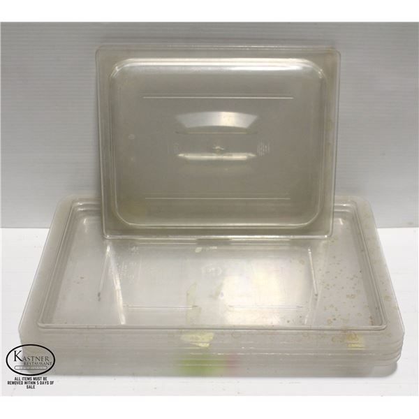 7 AASSORTED COMMERCIAL LIDS/COVERS