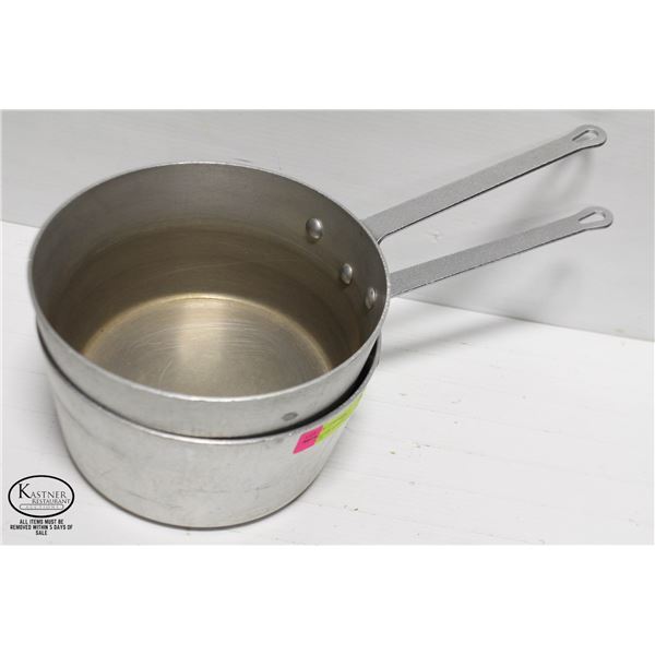 TWO 5QT WINWARE SAUCEPANS / POTS