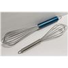 Image 1 : NEW 12" & 10" STAINLESS STEEL WHIPS - BLUE