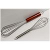 Image 1 : NEW 12" & 10" STAINLESS STEEL WHIPS - RED