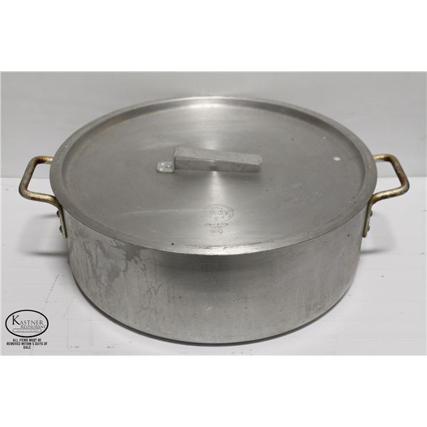 24QT HD ALUMINUM BRAISER W/ 2 HANDLES & LID