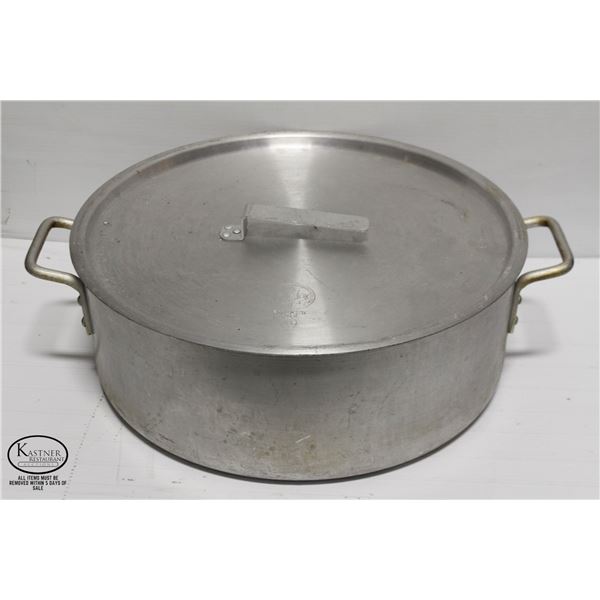 24QT HD ALUMINUM BRAISER W/ 2 HANDLES & LID