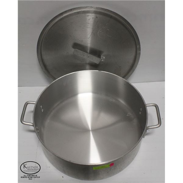 24QT HD ALUMINUM BRAISER W/ 2 HANDLES & LID