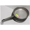 Image 1 : FOUR 10" HEAVY-DUTY COMMERCIAL FRYING PANS