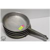 Image 1 : FOUR 10" HEAVY-DUTY COMMERCIAL FRYING PANS