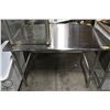 Image 1 : 4' STAINLESS STEEL WORKTABLE - NO UNDERSHELF