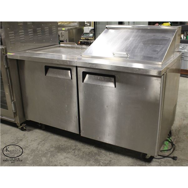 5' MEGA TOP PREP COOLER ON CASTERS