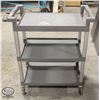 Image 1 : 3-TIER COMMERCIAL SERVICE / BUSSING CART W/ HANDLE