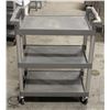 Image 1 : 3-TIER COMMERCIAL SERVICE / BUSSING CART W/ HANDLE