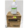 Image 1 : CASE W/ 4 JUGS OF WAREWASH DE-LIMER - 3.8L EACH
