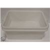Image 1 : TWO WHITE POLY FOOD GRADE TUBS/BUS BINS