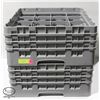 Image 1 : LOT OF 2 CAMBRO 16-COMPARTMENT GLASS RACKS W/