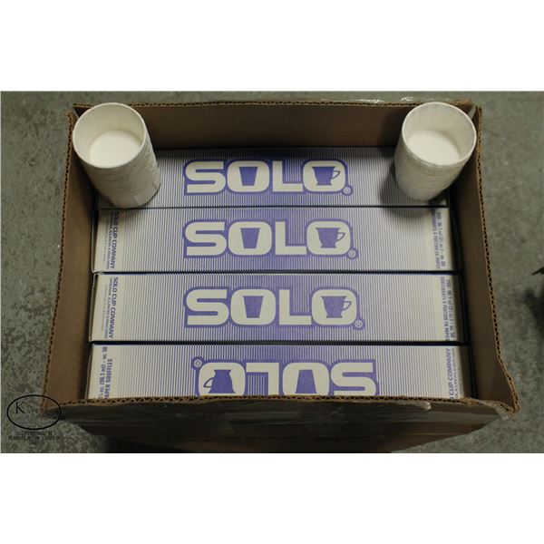 12 SLEEVES OF 96ML PAPER SOLO CUPS (3000 TOTAL)
