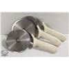 Image 1 : THREE DEXTER RUSSEL PIZZA CUTTERS - 5"