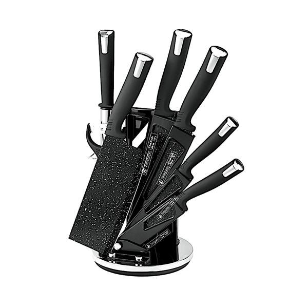 KITCHEN KING - 8 PIECE KITCHEN KNIFE SET (BLACK)