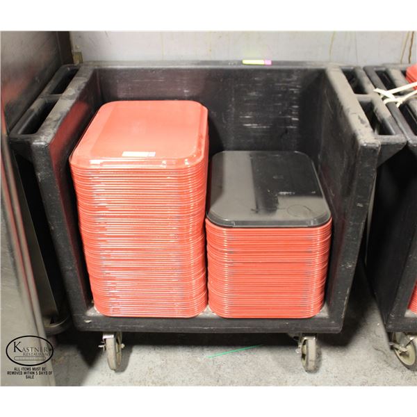 CAMBRO POLY SERVICE CART W/ CASTERS