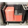 Image 1 : CAMBRO POLY SERVICE CART W/ CASTERS