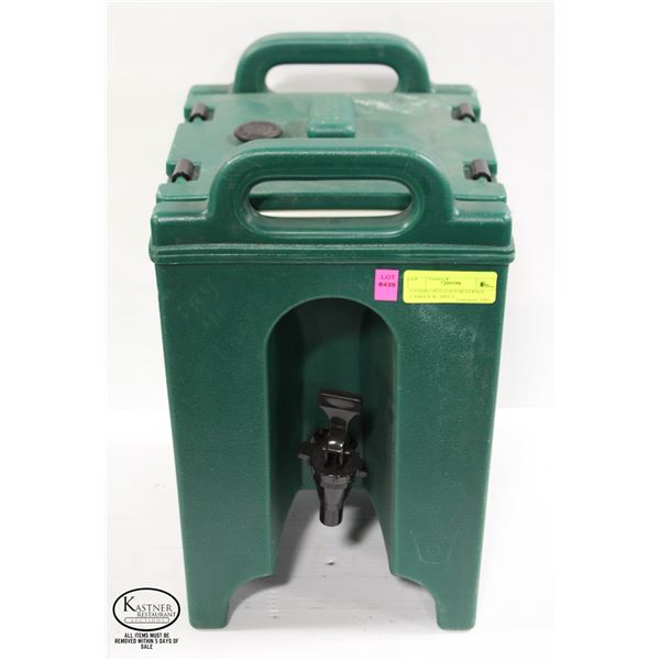 CAMBRO HOT/COLD BEVERAGE CARRIER W/ SPOUT