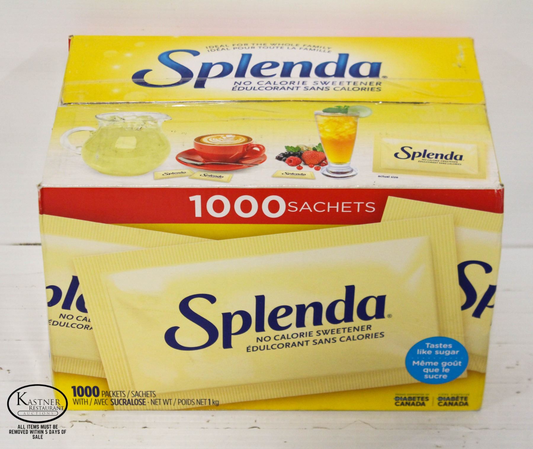 NEW CASE OF 1000 PACKETS OF SPLENDA