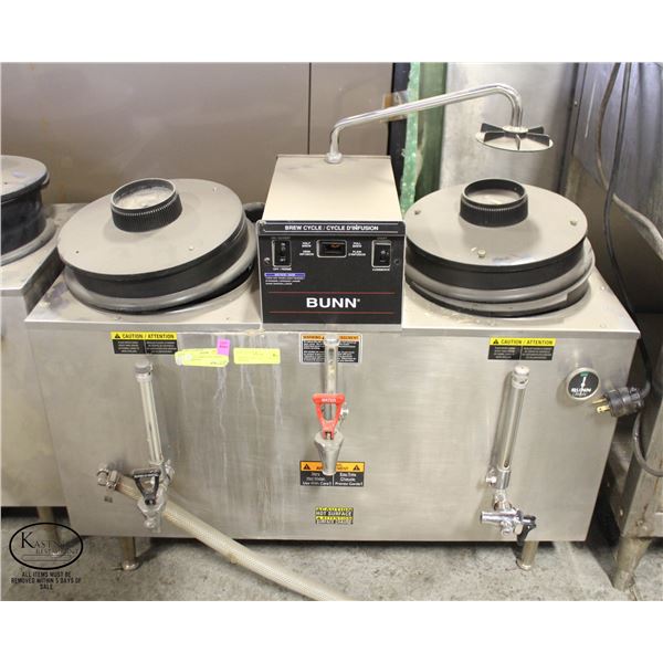 BUNN U3 TWIN 3 GAL. COFFEE URN BREWER