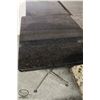 Image 1 : 3 GRANITE ONYX BLACK PATTERN STONE TABLE W/ LEGS