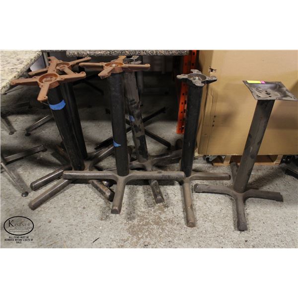 GROUP OF 6 VARIOUS TABLE BASES
