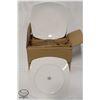 Image 1 : CASE 1 DOZEN NEW 12" SQUARE DINNER PLATES