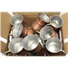 Image 1 : FLAT OF 18 USED COPPER LINED WATER CUPS