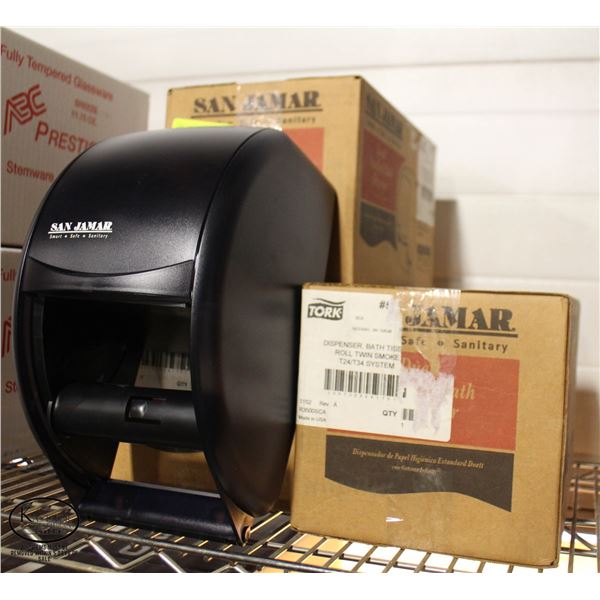 4 NEW SAN JAMAR DUETT STANDARD BATH DISPENSERS