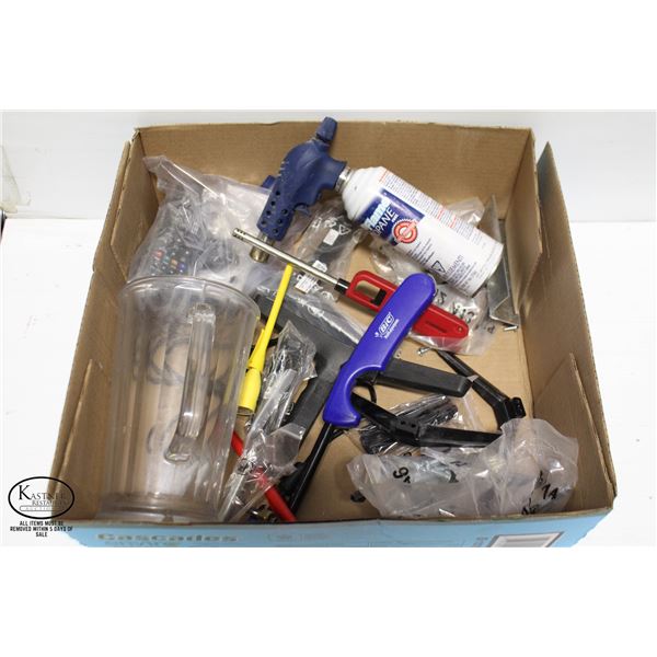 FLAT OF MISCELLANEOUS: BBQ LIGHTERS, TEMPERATURE