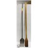 Image 1 : LOT OF TWO 48" MIXING PADDLES, 1 WOOD, 1 S/S