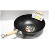 Image 1 : NEW LARGE CARBON STEEL WOK 35CM