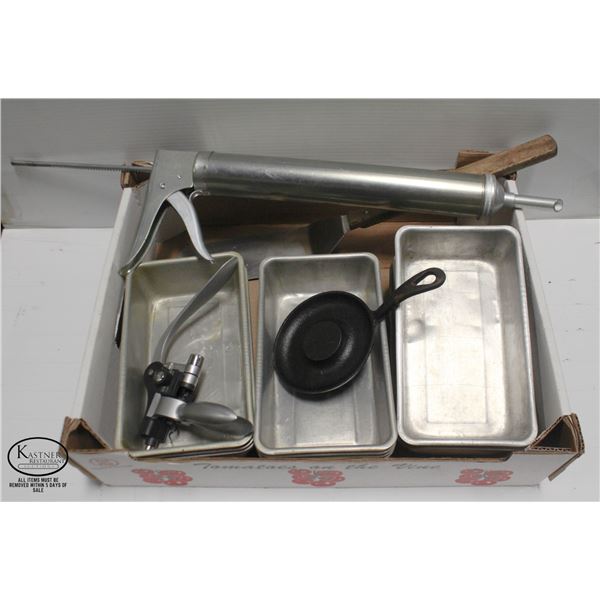 11 LOAF PANS 10" X 5.5" SOLD W/WINE BOTTLE OPENER+