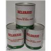 Image 1 : LOT OF 3 CANS OF BELVARIO PIZZA CUT PINEAPPLE