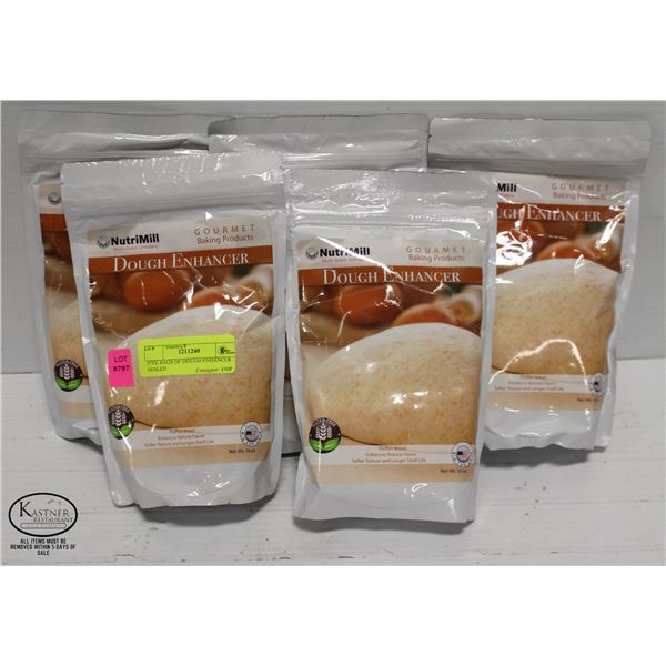 FIVE BAGS OF DOUGH ENHANCER - SEALED