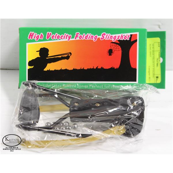 NEW HIGH VELOCITY FOLDING SLING SHOT