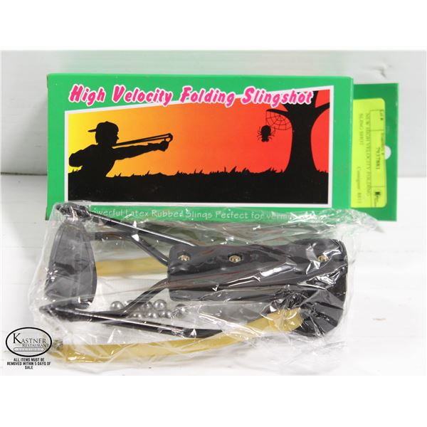 NEW HIGH VELOCITY FOLDING SLING SHOT