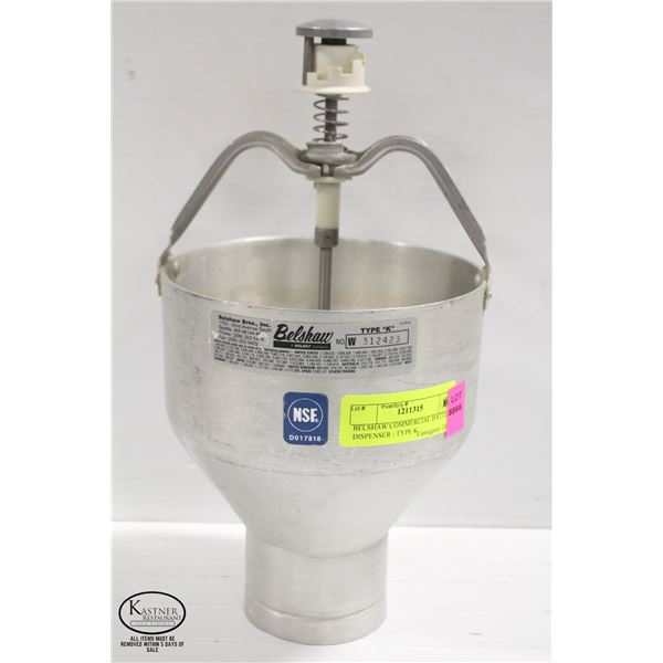 BELSHAW COMMERCIAL BATTER DISPENSER TYPE K
