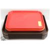 Image 1 : STACK OF 18 ASSORTED SERVING TRAYS