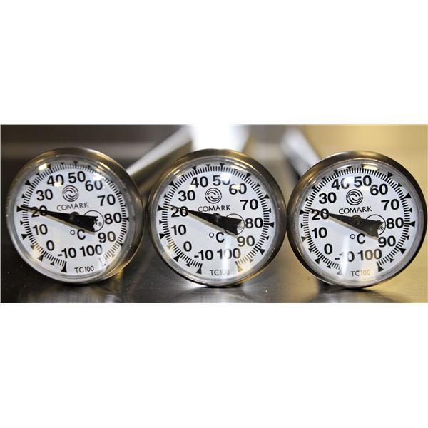 3 NEW COMARK TC100 POCKET DIAL THERMOMETERS