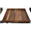 Image 1 : NEW UNPACKED LARGE WOOD SERVING TRAY 24"X24"